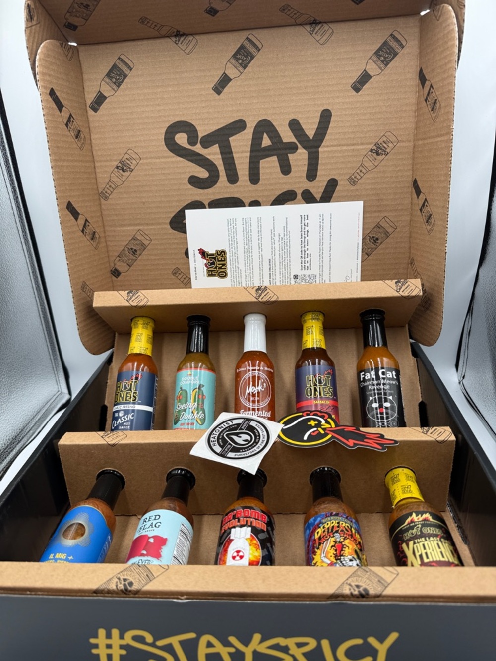 Assorted Hot Sauce Gift Box - Stay Spicy Collection (Mixed Colors)